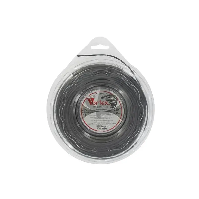 Coque fil nylon hélicoïdal copolymère VORTEX – 2.00mm x 48m – Qualité professionnelle – Fabrication américaine Meilleur Choix