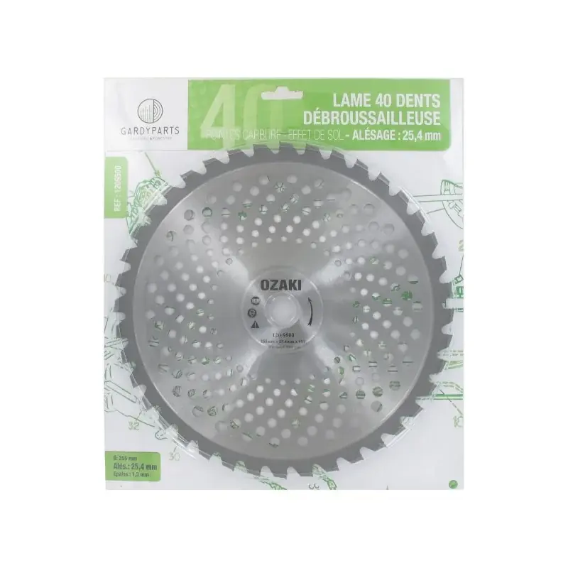 Lame 40 dents 25,5cm UNIVERSELLE Pas Cher