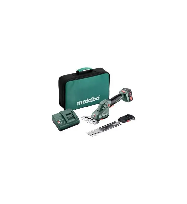 Expédition Rapide PowerMaxx SGS 12 Q Sculpte-haie et cisaille à gazon sans fil METABO