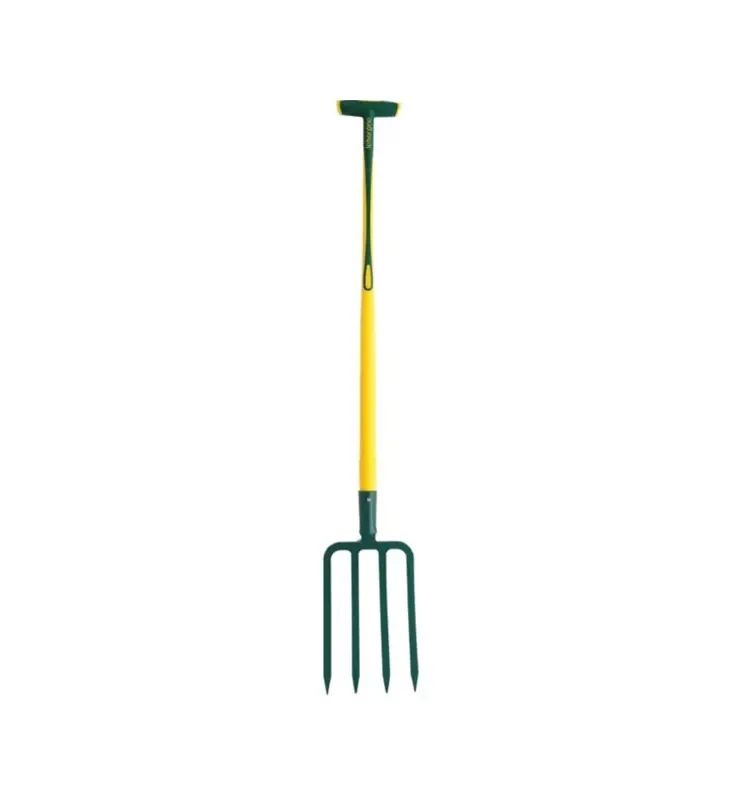 Expédié Aujourd&rsquo;hui 432293 – Fourche à bêcher à douille 4 dents triangulaires 8mm (1,25kg) manche Novagrip pomme (100cm)