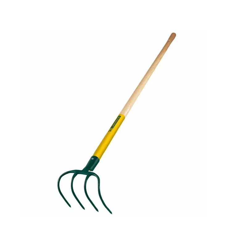 Meilleur Choix 423161 – Croc de pépiniériste douille 4 dents (0,66kg) manche bois percé certifié PEFC 100% (130cm)