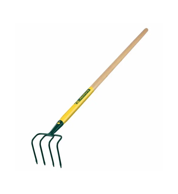 Meilleur Choix 468001 – Petit croc 4 dents (0,23kg) manche bois percé certifié PEFC 100% (130cm)