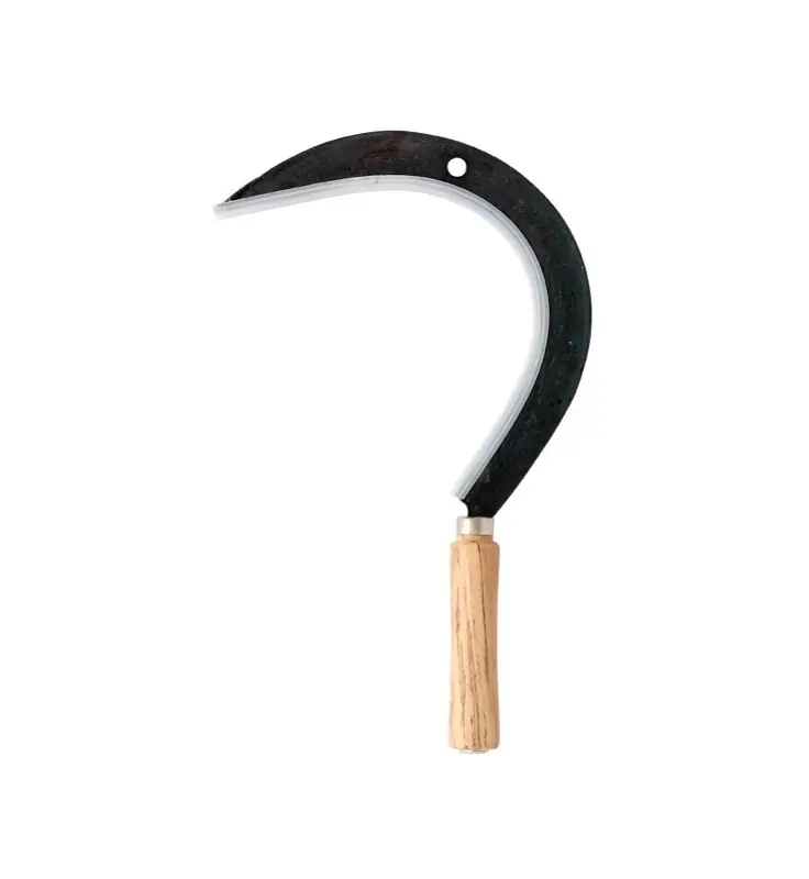 271450 – Faucille à herbe droite (0,24kg) manche bois Haute Qualité